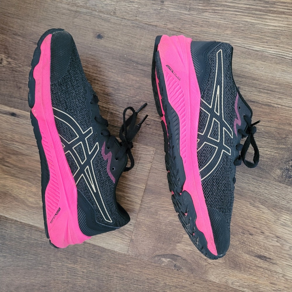 Asics GT-1000 11 Womens Running Shoes Black Pink Gold Sneakers Size 5 - Picture 10 of 13